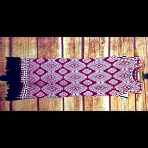 Romeo+Juliette Couture argyle knit maxi